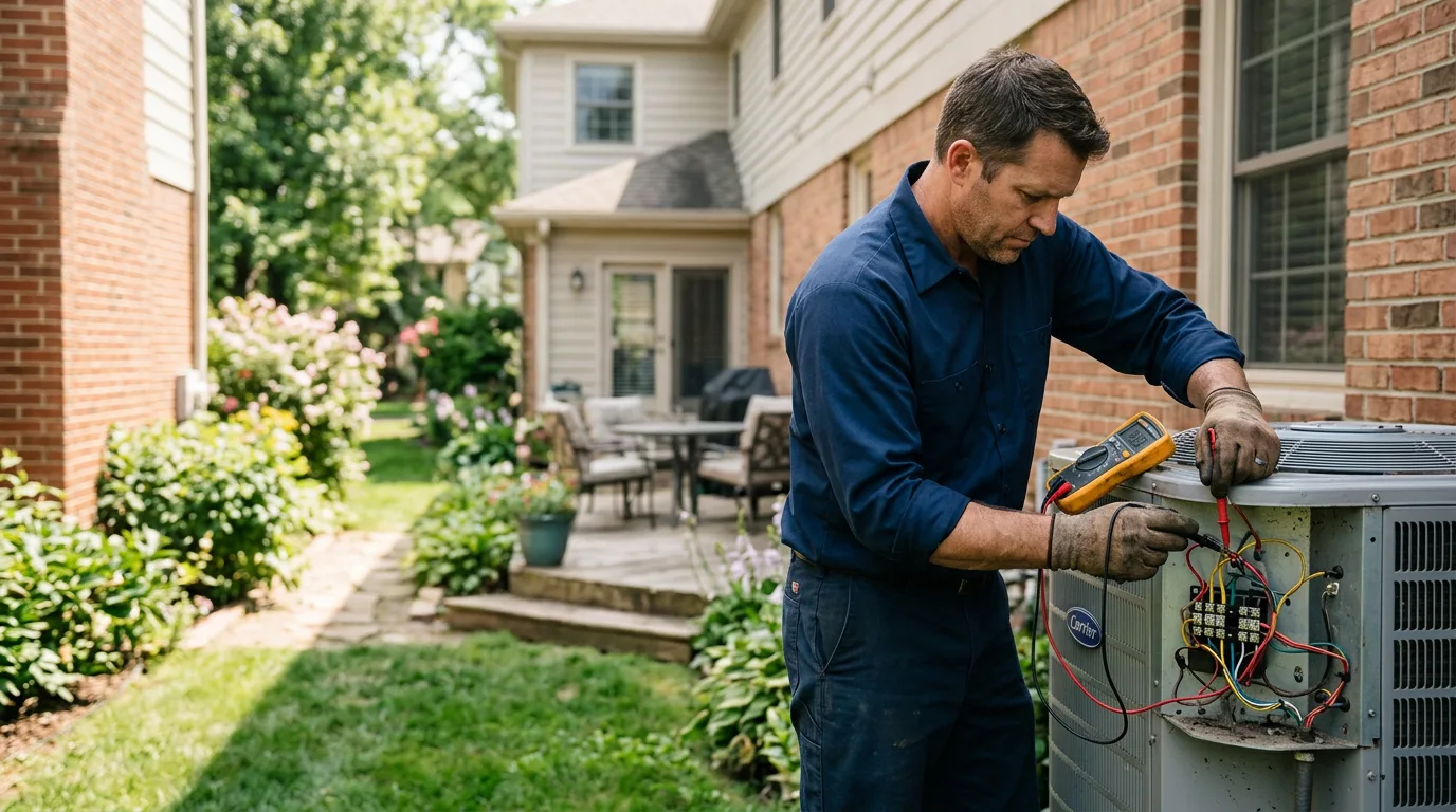HVAC technician working near Chappell, KY